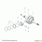 OUTLAW 70 MD Engine, crankshaft and piston - a21hbb07n3  /  n7 (c1206...