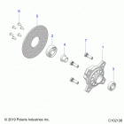 OUTLAW 70 MD Wheels, front hub and brake disk - a21hbb07n3  /  n7 (c1...