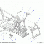 SCRAMBLER XP Chassis, front cab supports - a21sge95fk  /  s95ck  /  s...