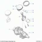 SCRAMBLER XP Engine, crankshaft and piston - a21sge95fk  /  s95ck  / ...