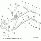 SCRAMBLER XP 1000 55 Suspension, front a-arms - a21sge95fk  /  s95ck  /  s95f...