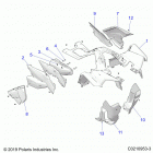 SCRAMBLER XP 1000 S 55 Body, front cab and side panels - a21sge95ak (c0210953-3...