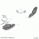 SCRAMBLER XP 1000 S 55 Body, handguards - a21sge95ak (c101495)