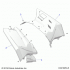 SCRAMBLER XP 1000 S 55 Body, rear cab and heat shields - a21sge95ak (c0210953-5...