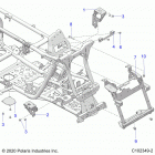 SCRAMBLER XP 1000 S 55 Chassis, front cab supports - a21sge95ak (c102349-2)