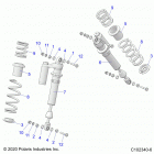SCRAMBLER XP 1000 S 55 Suspension, shock, front - a21sge95ak (c102340-6)