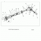 SPORTSMAN Drive train, front gearcase internals - a21sle95fg  /  s...