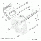 SPORTSMAN Drive train, gearcase mounting, rear - a21sle95fg  /  s9...