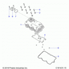 SPORTSMAN Engine, valve cover - a21sle95fg  /  s95cg  /  s95fg (c1...