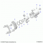 SPORTSMAN 1000 XP 55 Brakes, rear caliper - a21sle95fg  /  s95cg  /  s95fg (c...