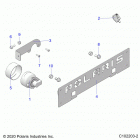 SPORTSMAN 1000 XP 55 Electrical, fog lamp and front registration plate - a21s...
