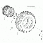 SPORTSMAN 110 (A21YAF11B5/N5) Wheels, rear - a21yaf11b5  /  n5 (49atvwheelrear07sprt90...