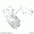 SPORTSMAN 450 HO EPS (A21SEE50A1/A5/CA1/CA5) Body, fuel tank asm. - a21see50a1  /  a5  /  ca1  /  ca5...