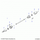 SPORTSMAN 450 HO UTILITY (A21SEG50A1/A5/CA1/CA5) Drive train, rear drive shaft - a21seg50a1  /  a5  /  ca...