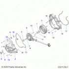 SPORTSMAN 450 HO UTILITY (A21SEG50A1/A5/CA1/CA5) Engine, stator cover and flywheel - a21seg50a1  /  a5  /...