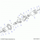 SPORTSMAN 450 HO UTILITY (A21SEG50A1/A5/CA1/CA5) Suspension, rear hubs, carrier and brake disc - a21seg50...