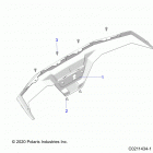 SPORTSMAN 570 (A21SEA57A1/A3/A5/A7/A9) Body, rear bumper - a21sea57a1  /  a3  /  a5  /  a7  /  ...