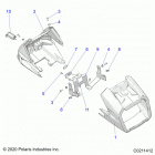 SPORTSMAN 570 6X6 (A21S6E57A1/3A1) Body, headlight pod - a21s6e57a1  /  3a1 (c0211412)