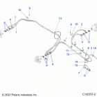 SPORTSMAN 570 6X6 (A21S6E57A1/3A1) Brakes, brake lines, rear - a21s6e57a1  /  3a1 (c102357-...