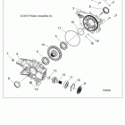 SPORTSMAN 570 6X6 (A21S6E57A1/3A1) Drive train, rear gearcase internals - a21s6e57a1  /  3a...