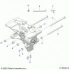 SPORTSMAN 570 6X6 (A21S6E57A1/3A1) Drive train, rear gearcase mounting - a21s6e57a1  /  3a1...
