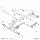 SPORTSMAN 570 6X6 (A21S6E57A1/3A1) Suspension, rear control arm mounting - a21s6e57a1  /  3...