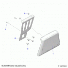 SPORTSMAN 570 6X6 EURO (A21S6E57F1/FL) Body, box backrest - a21s6e57f1  /  fl (c102241-1)