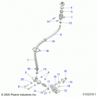 SPORTSMAN 570 EPS EU 3PC (A21SEE57K2) Brakes, brake pedal and master cylinder - a21see57k2 (c1...