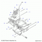 SPORTSMAN 570 EPS EU 3PC (A21SEE57K2) Drive train, main gearcase mounting - a21see57k2 (c02114...
