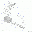 SPORTSMAN 570 EPS EU 3PC (A21SEE57K2) Engine, air intake system - a21see57k2 (c0211406)