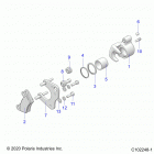 SPORTSMAN 570 EPS EU/ZUG TRACTOR (A21SEE57F1/F57C1/F1/S57C1/C2/C5/C9/CK/F1/F2/FK) Brakes, brake caliper, front - a21see57f1  /  f57c1  /  ...