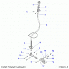 SPORTSMAN 570 EPS EU/ZUG TRACTOR (A21SEE57F1/F57C1/F1/S57C1/C2/C5/C9/CK/F1/F2/FK) Brakes, brake pedal and master cylinder - a21see57f1  / ...