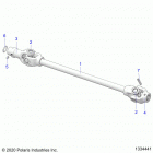 SPORTSMAN 570 EPS EU/ZUG TRACTOR (A21SEE57F1/F57C1/F1/S57C1/C2/C5/C9/CK/F1/F2/FK) Drive train, front prop shaft - a21see57f1  /  f57c1  / ...