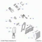 SPORTSMAN 570 EPS EU/ZUG TRACTOR (A21SEE57F1/F57C1/F1/S57C1/C2/C5/C9/CK/F1/F2/FK) Electrical, switches, sensors and ecm - a21see57f1  /  f...