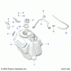 SPORTSMAN 570 SP TRAIL PACKAGE (A21SHY57AL/BL/Z57AD/BD) Body, fuel tank asm. - a21shy57al  /  bl  /  z57ad  /  b...