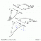 SPORTSMAN 570 SP TRAIL PACKAGE (A21SHY57AL/BL/Z57AD/BD) Suspension, a-arm mounting - a21shy57al  /  bl  /  z57ad...
