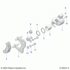 SPORTSMAN 570 TOURING (A21SDA57A5) Brakes, front caliper - a21sda57a5 (c102231-4)
