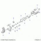 SPORTSMAN 570 TOURING (A21SDA57A5) Brakes, rear caliper - a21sda57a5 (c102231-3)