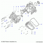SPORTSMAN 570 TOURING (A21SDA57A5) Engine, crankcase - a21sda57a5 (c101422-26)