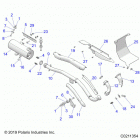 SPORTSMAN 570 TOURING (A21SDA57A5) Engine, exhaust - a21sda57a5 (c0211354)