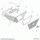 SPORTSMAN 570 TOURING EPS (A21SDE57A4/B4) Body, storage box, rear - a21sde57b4 (c0211161-1)