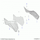 SPORTSMAN 570 TOURING EPS EU 3PC (A21SDE57K4) Body, side panels - a21sde57k4 (c102240-3)