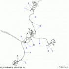 SPORTSMAN 570 TOURING EPS EU 3PC (A21SDE57K4) Brakes, brake lines, front - a21sde57k4 (c102251-3)