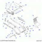 SPORTSMAN 570 TOURING EPS EU 3PC (A21SDE57K4) Engine, exhaust - a21sde57k4 (c0211101)