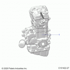 SPORTSMAN 570 TOURING EPS EU 3PC (A21SDE57K4) Engine, long block - a21sde57k4 (c101422-27)