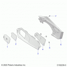 SPORTSMAN 570 TOURING EPS TRACTOR (A21SDS57C4) Body, close off panel and access panel - a21sds57c4 (c10...