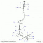 SPORTSMAN 570 TOURING EPS TRACTOR (A21SDS57C4) Brakes, brake pedal and master cylinder - a21sds57c4 (c1...