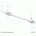 SPORTSMAN 570 TOURING EPS TRACTOR (A21SDS57C4) Drive train, front prop shaft - a21sds57c4 (c101539)