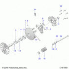 SPORTSMAN 570 TOURING EPS TRACTOR (A21SDS57C4) Drive train, primary clutch - a21sds57c4 (c101569)