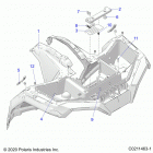 SPORTSMAN 570 UTILITY (A21SEG57A1/A3/A5) Body, front cab - a21seg57a1  /  a3  /  a5 (c0211463-1)